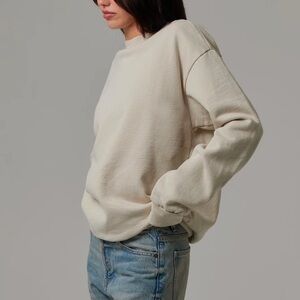 Talentless Women’s Oversized Heavyweight Crewneck - Medium - Bone